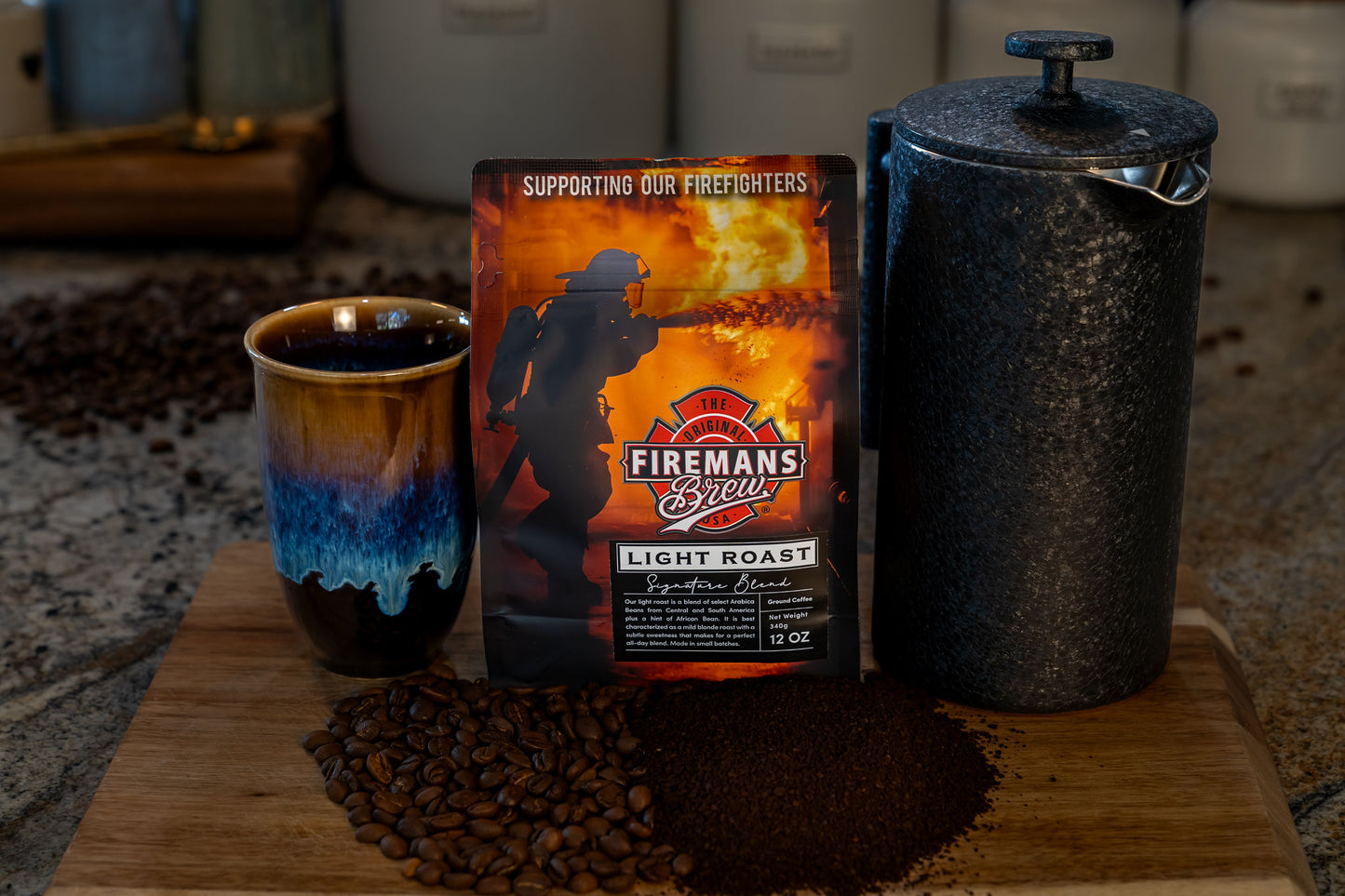 light medium and dark roast